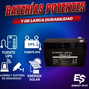 Batería sellada 12V 7Ah – Ideal para alarmas y UPS en Ecuador - Image 1