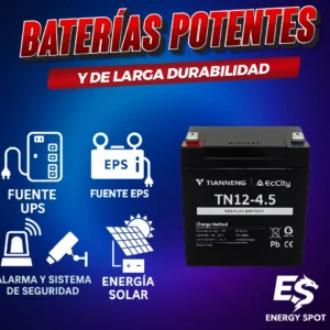 Batería sellada 12V 4.5Ah – Respaldo para alarmas y UPS en Ecuador - Image 1